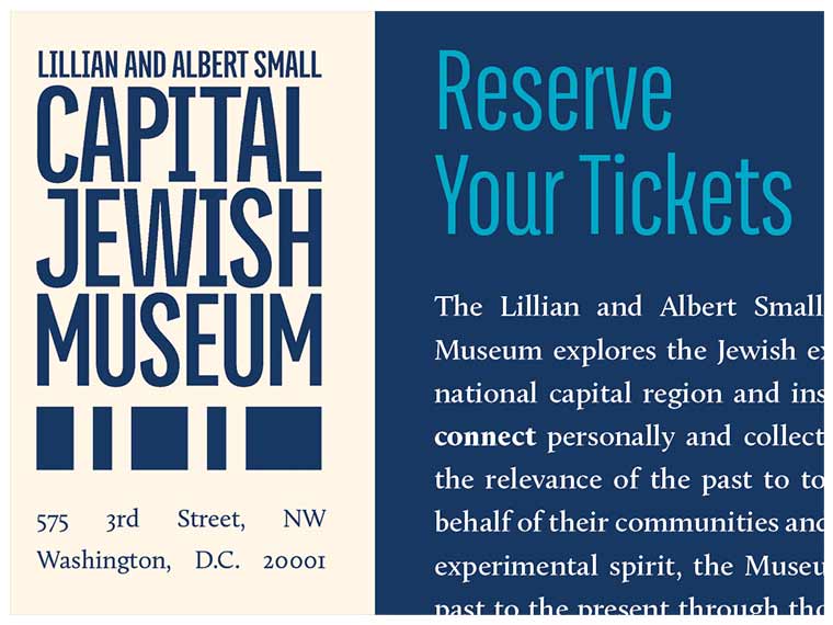Capital Jewish Museum Mailers